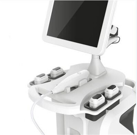 Vertical 3D hifu machine 8 cartridges with 11 lines 